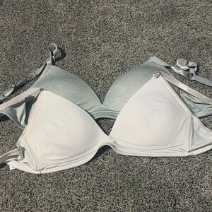 Danskin White and Gray Bra Duo